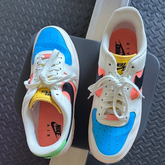 Nike Air Force 1 Multi Color women’s size 9.5 - Picture 4 of 8